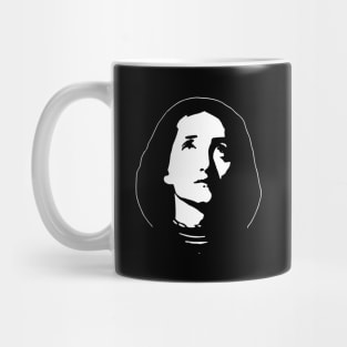 Jeanne Darc White On Black Mug